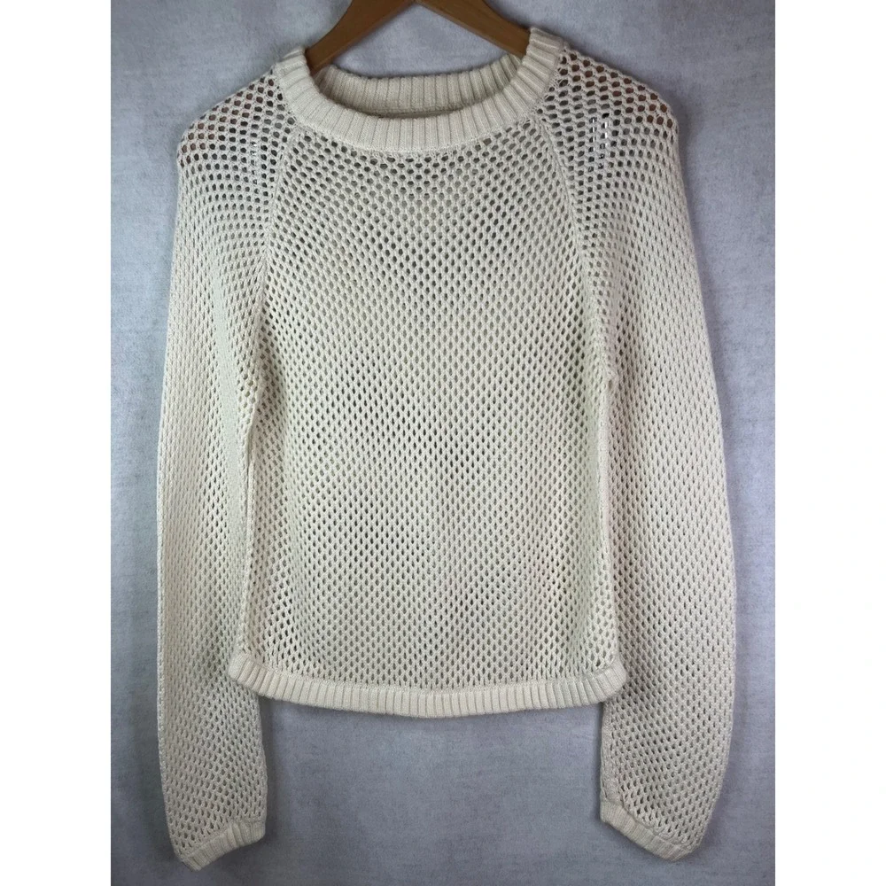Mara Hoffman Uschi‎ Sweater Cream Sz XS